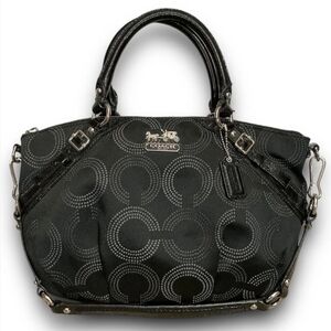 Coach Madison Dotted Op Art Sophia Satchel.